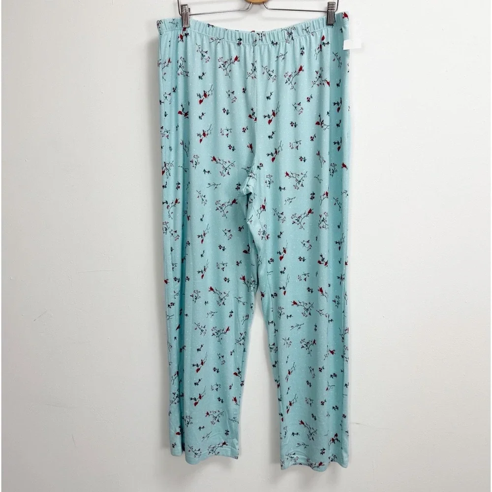 Charter Club Pants Womens XL Blue Cardinal PJs Pajama Sleep Bottoms NWT